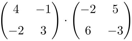ejercicio resuelto paso a paso de multiplicacion de matrices 2x2 , operaciones de matrices