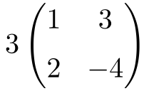 ejercicio resuelto de producto de un numero por una matriz 2x2 , operaciones con matrices