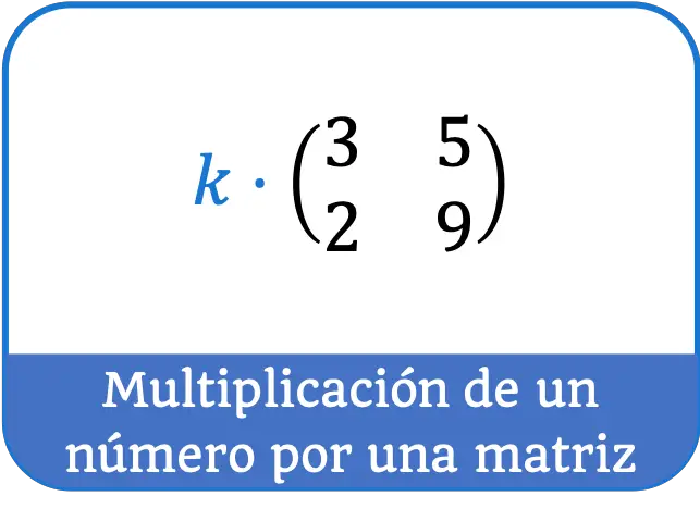 multiplicacion de un numero por una matriz