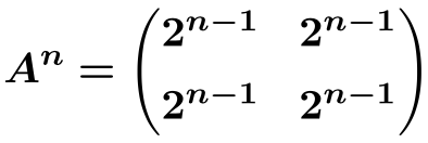 potencia n-esima de una matriz 2x2
