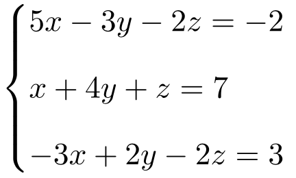ejercicio resuelto de teorema de rouche - frobenius con 3 incogintas y 3 ecuaciones