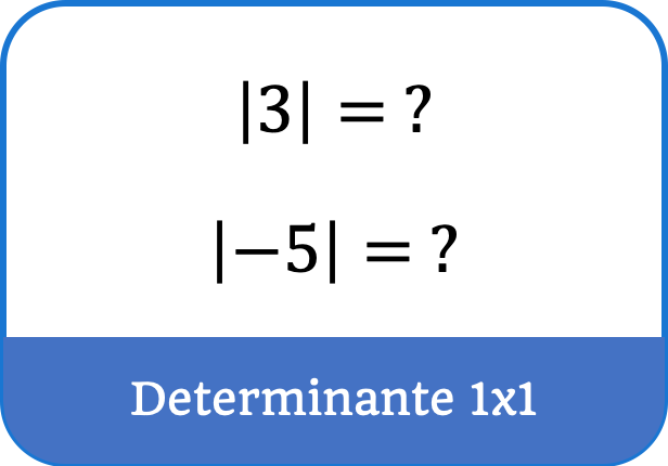 determinante de una matriz 1x1