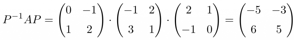 ejemplos de matrices semejantes o similares 2x2