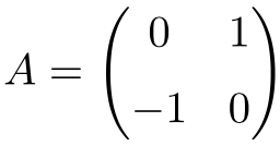 matriz ortogonal de dimension 2x2